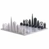 Skyline Chess - Acrylic London Edition W/ Marble Hatch Board