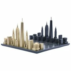 Skyline Chess - Luxury Bronze New York W/ Corian Map Board