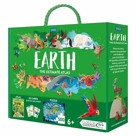 Sassi - The Ultimate Earth Atlas & Puzzle Set 500pcs