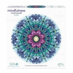 Mindful Living - Mindfulness Mandala Breathe Puzzle 500pcs
