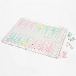 SunnyLife - Lucite Aurora Tabletop Backgammon Set 36pce