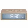 Lexon - Flip+ Travel Reversible LCD Alarm Clock Soft Gold