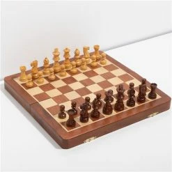 Italfama - Wooden Magnetic Chess+Checkers & Backgammon 30cm