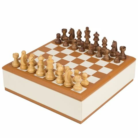 Renzo Romagnoli Renzo - Cognac Imperius Chessboard Ivory