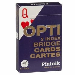 Piatnik - Opti Index Bridge Playing Cards Blue