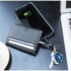 Xoopar - Ine Wallet & Charger Black