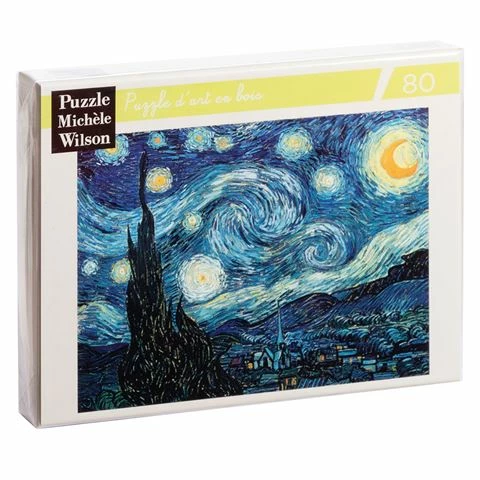 Puzzle Michèle Wilson - Starry Night Van Gogh Puzzle 80pce 3 Puzzle Michèle Wilson - Starry Night Van Gogh Puzzle 80pce