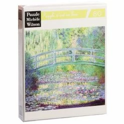 Puzzle Michèle Wilson - Japanese Bridge Monet Puzzle 80pc