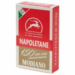 Games - Modiano Napoletane 150th Anniversary Cards Red
