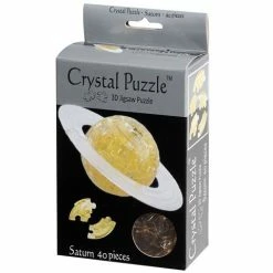 Games - 3D Crystal Jigsaw Puzzle Golden Saturn 40pce