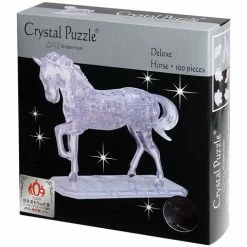 Games - 3D Crystal Jigsaw Puzzle Deluxe Horse 100pce