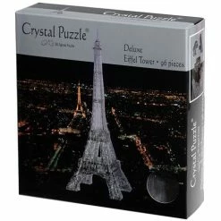 Games - 3D Crystal Jigsaw Puzzle Blk Dlx Eiffel Tower 96pce