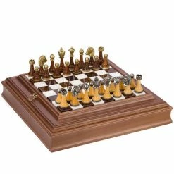 Italfama - Alabaster & Wood Chess Set