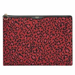 Wouf - Laptop Sleeve Red Leopard