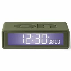 Lexon - Flip+ Reversible Alarm Clock Khaki