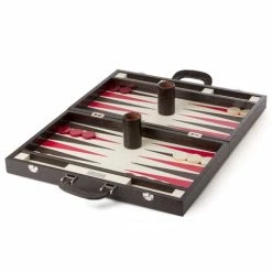 Renzo Romagnoli Renzo - Grande Crocodile Print Leather Backgammon Briefcase