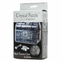 Games - 3D Crystal Jigsaw Puzzle Black Treasure Chest